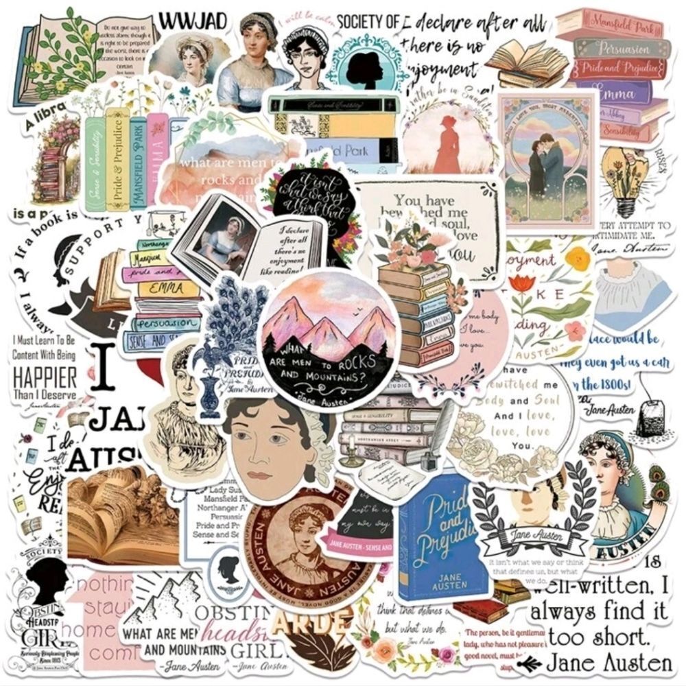 Jane Austen Themed Stickers
